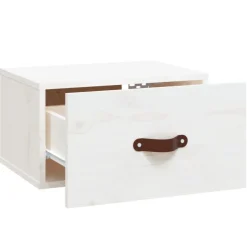 vidaXL Wand-Nachttische 2 Stk. Weiß 40x29,5x22 cm