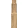 vidaXL Wandregal Artisan-Eiche 80x15x78,5 cm Holzwerkstoff
