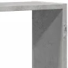 vidaXL Wandregal Betongrau 129x18x42 cm Holzwerkstoff