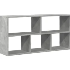 vidaXL Wandregal Betongrau 100x25x50 cm Holzwerkstoff