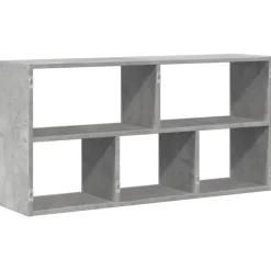 vidaXL Wandregal Betongrau 100x25x50 cm Holzwerkstoff