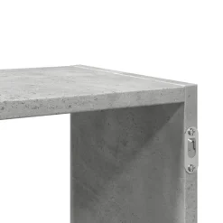 vidaXL Wandregal Betongrau 100x25x50 cm Holzwerkstoff