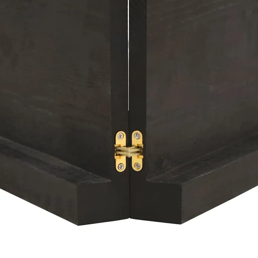 vidaXL Wandregal Dunkelbraun 120x50x(2-6)cm Massivholz Eiche Behandelt