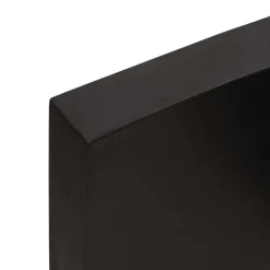 vidaXL Wandregal Dunkelbraun 120x50x(2-6)cm Massivholz Eiche Behandelt