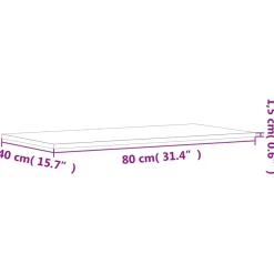 vidaXL Wandregale 4 Stk. Grau Sonoma 80x40x1,5 cm Holzwerkstoff