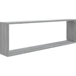 vidaXL Wandregale 4 Stk. Grau Sonoma 100x15x30 cm Holzwerkstoff
