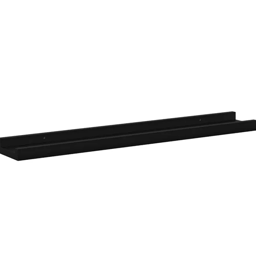 vidaXL Wandregale 4 Stk. Schwarz 60x9x3 cm