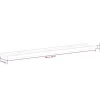 vidaXL Wandregale 2 Stk. Sonoma-Eiche 100x9x3 cm