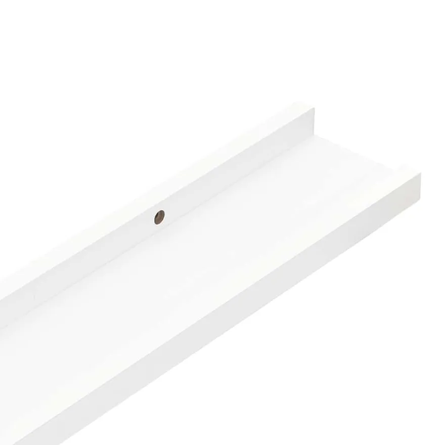 vidaXL Wandregale 4 Stk. Weiß 100x9x3 cm