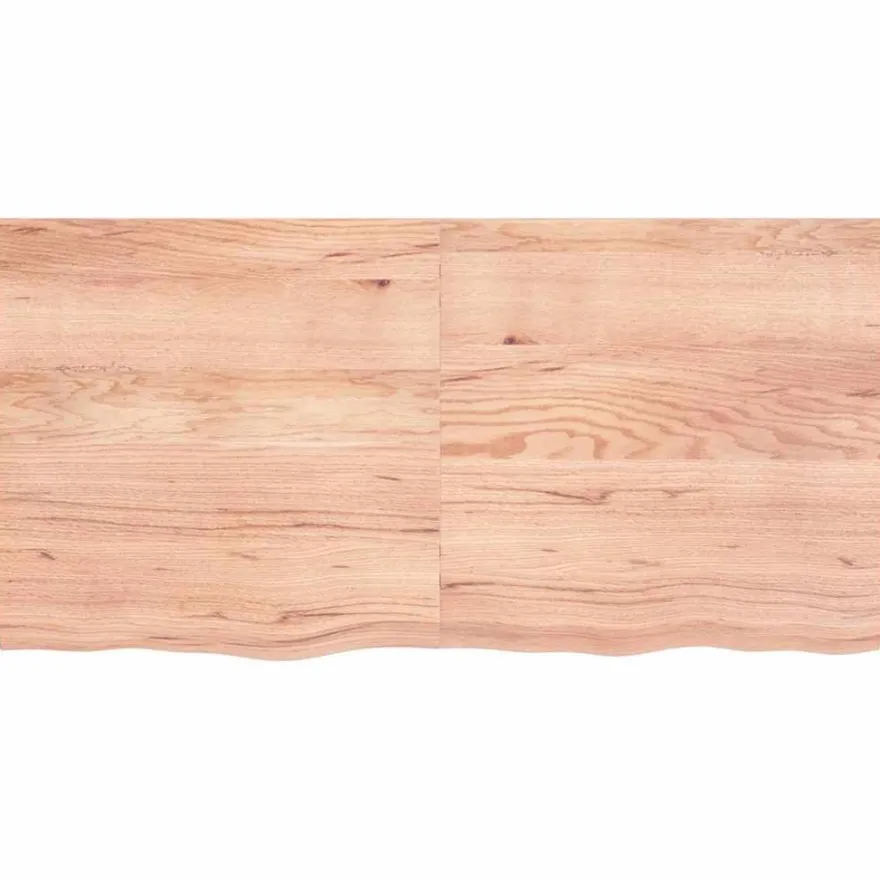 vidaXL Wandregal Hellbraun 120x60x(2-6) cm Massivholz Eiche Behandelt