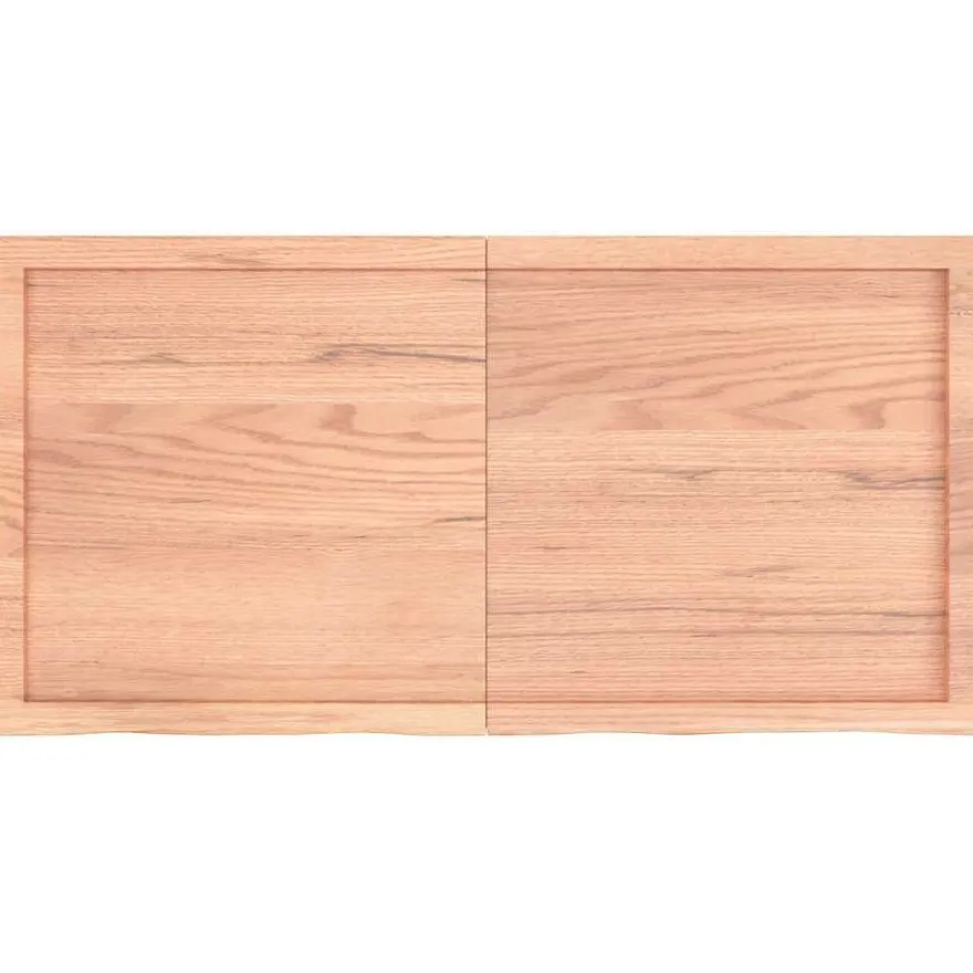 vidaXL Wandregal Hellbraun 120x60x(2-6) cm Massivholz Eiche Behandelt
