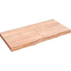 vidaXL Wandregal Hellbraun 120x60x(2-6) cm Massivholz Eiche Behandelt