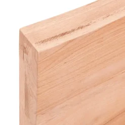 vidaXL Wandregal Hellbraun 120x60x(2-6) cm Massivholz Eiche Behandelt