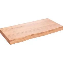 vidaXL Wandregal Hellbraun 80x40x(2-6) cm Massivholz Eiche Behandelt