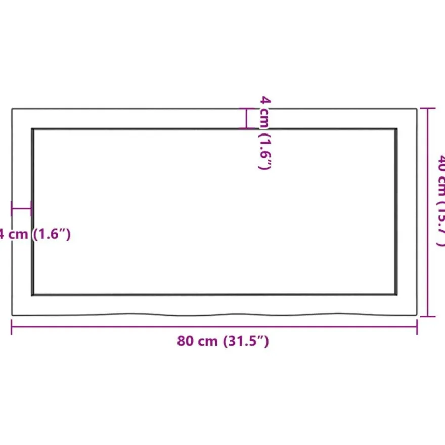 vidaXL Wandregal Hellbraun 80x40x(2-6) cm Massivholz Eiche Behandelt