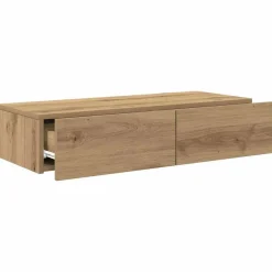 vidaXL Wandregal mit Schubladen Artisan-Eiche 80x33x17cm Holzwerkstoff