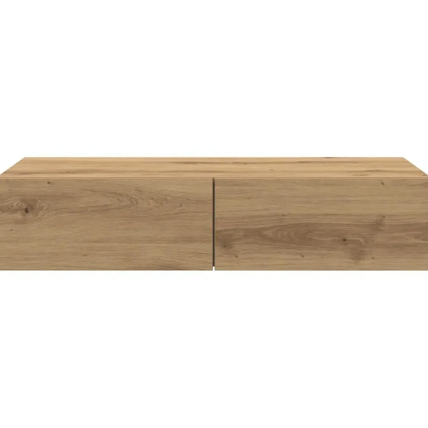 vidaXL Wandregal mit Schubladen Artisan-Eiche 80x33x17cm Holzwerkstoff