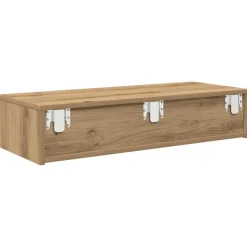 vidaXL Wandregal mit Schubladen Artisan-Eiche 80x33x17cm Holzwerkstoff
