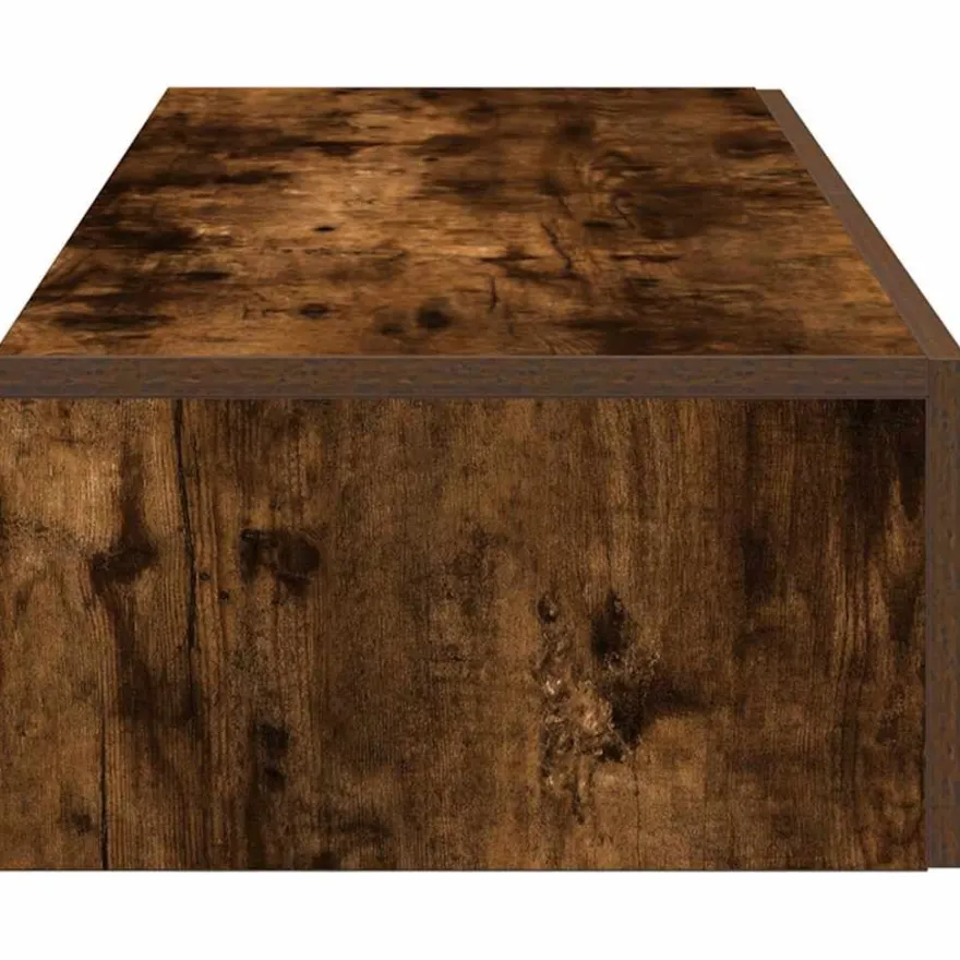 vidaXL Wandregal mit Schubladen Räuchereiche 100x36x19cm Holzwerkstoff