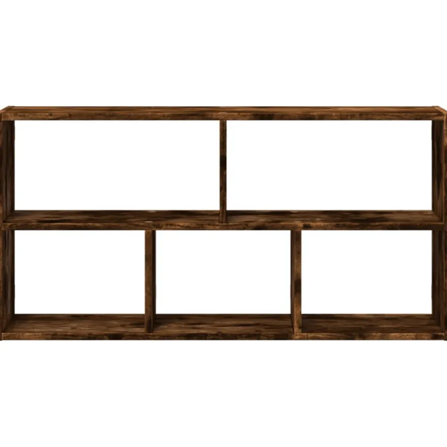 vidaXL Wandregal Räuchereiche 100x25x50 cm Holzwerkstoff