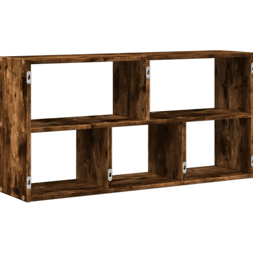 vidaXL Wandregal Räuchereiche 100x25x50 cm Holzwerkstoff
