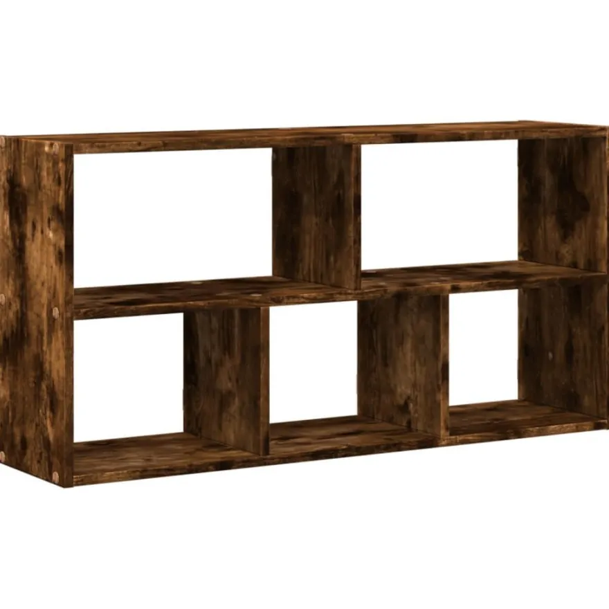 vidaXL Wandregal Räuchereiche 100x25x50 cm Holzwerkstoff