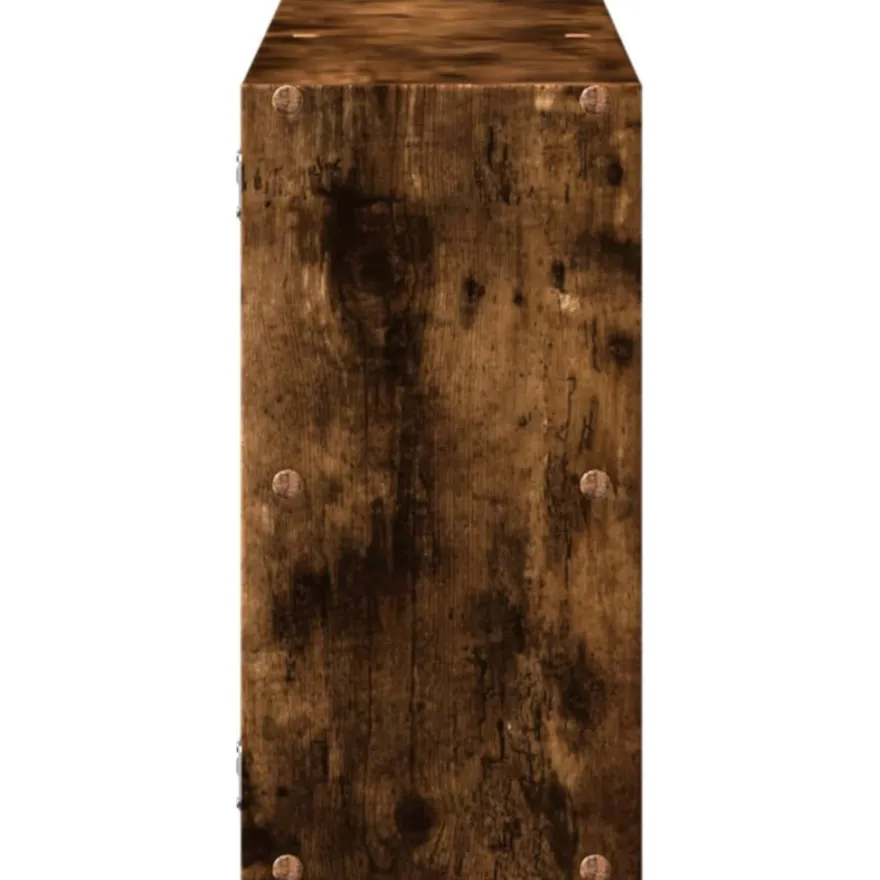 vidaXL Wandregal Räuchereiche 100x25x50 cm Holzwerkstoff