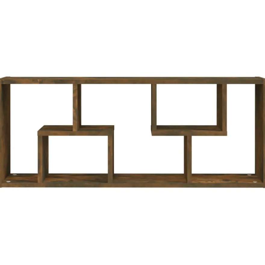 vidaXL Wandregal Räuchereiche 36x16x90 cm Holzwerkstoff
