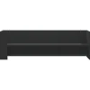 vidaXL Wandregal Schwarz 100x35x30,5 cm Holzwerkstoff