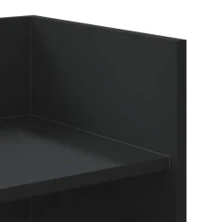 vidaXL Wandregal Schwarz 100x35x30,5 cm Holzwerkstoff
