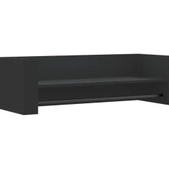 vidaXL Wandregal Schwarz 100x35x30,5 cm Holzwerkstoff