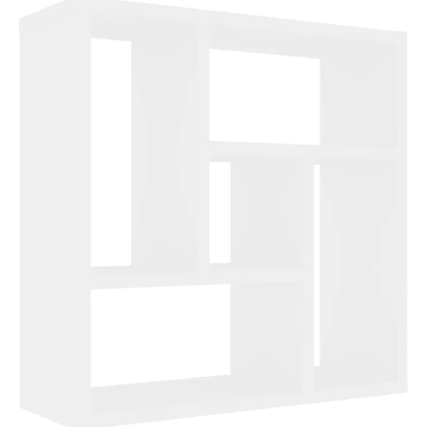 vidaXL Wandregal Weiß 45,1x16x45,1 cm Holzwerkstoff