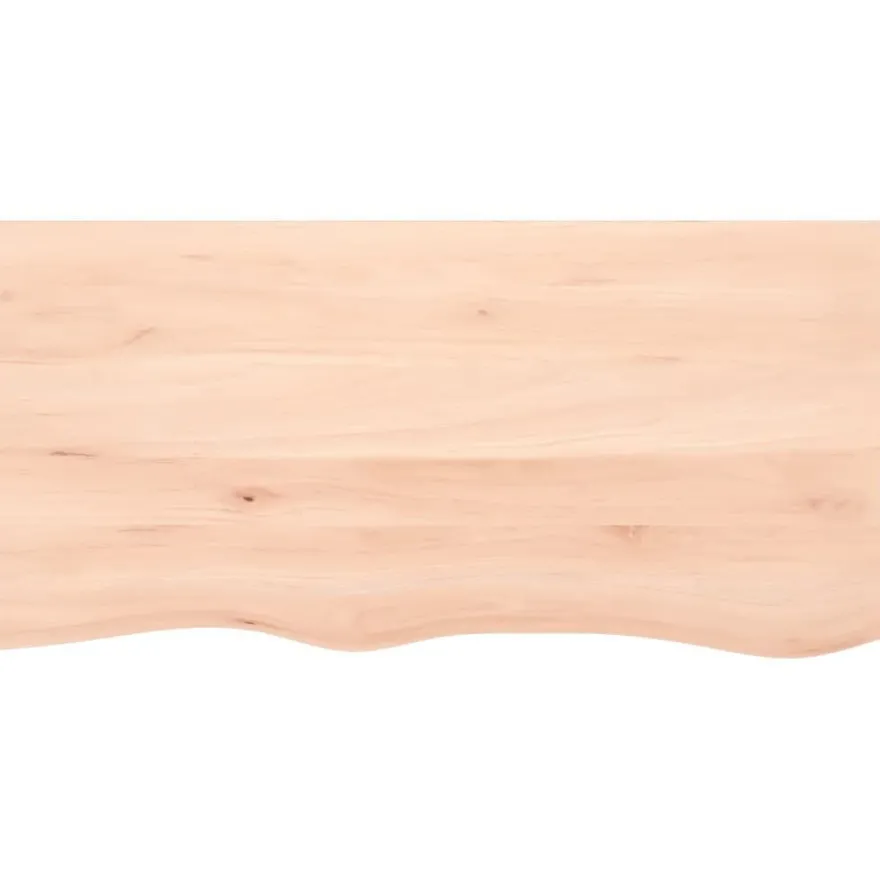 vidaXL Wandregal 100x50x2 cm Massivholz Eiche Unbehandelt