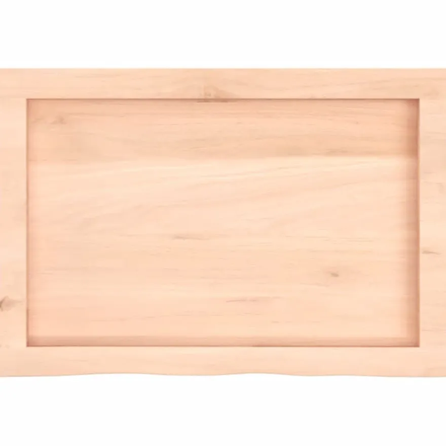 vidaXL Wandregal 60x40x(2-4) cm Massivholz Eiche Unbehandelt