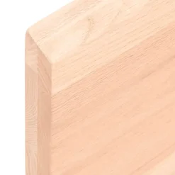 vidaXL Wandregal 60x40x(2-4) cm Massivholz Eiche Unbehandelt