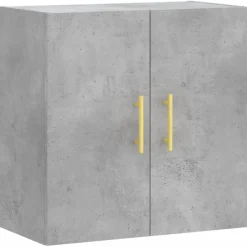 vidaXL Wandschrank Betongrau 60x31x60 cm Holzwerkstoff