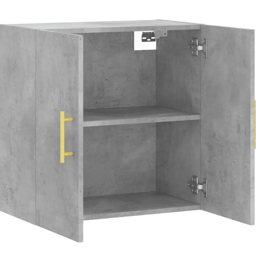 vidaXL Wandschrank Betongrau 60x31x60 cm Holzwerkstoff