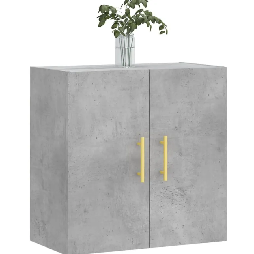 vidaXL Wandschrank Betongrau 60x31x60 cm Holzwerkstoff