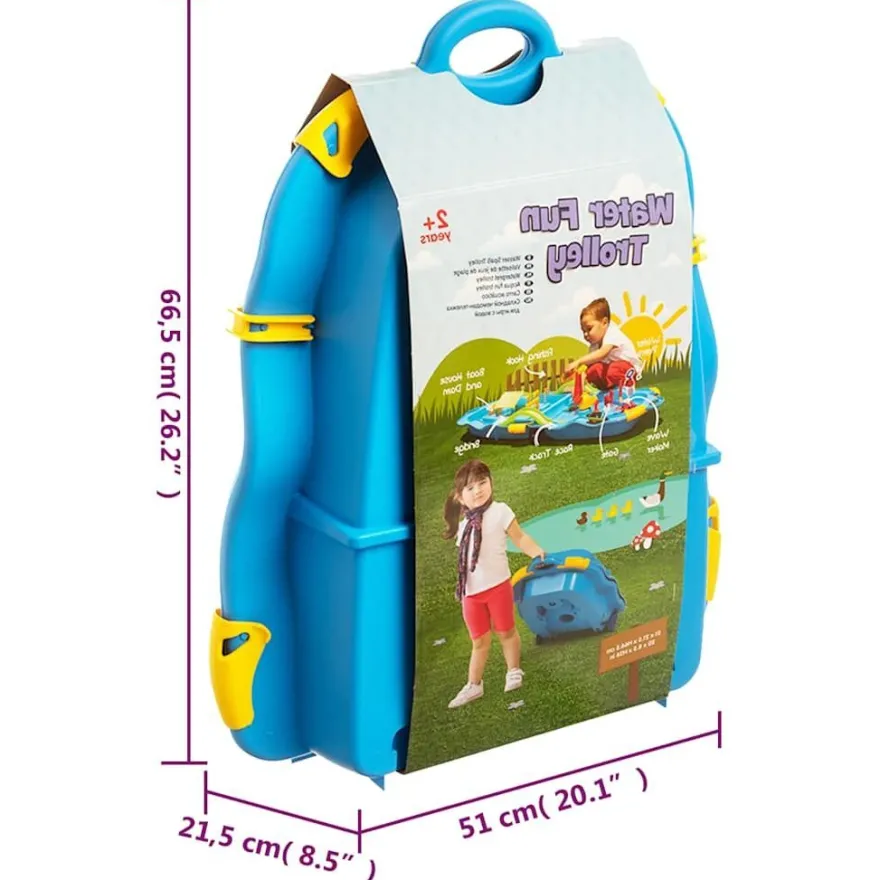 vidaXL Wasserspiel-Koffer 51x21,5x66,5 cm Polypropylen
