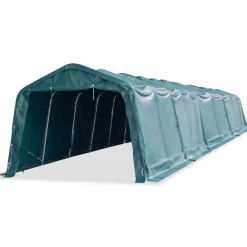 vidaXL Weidezelt PVC 550 g/m² 3,3×16 m Dunkelgrün