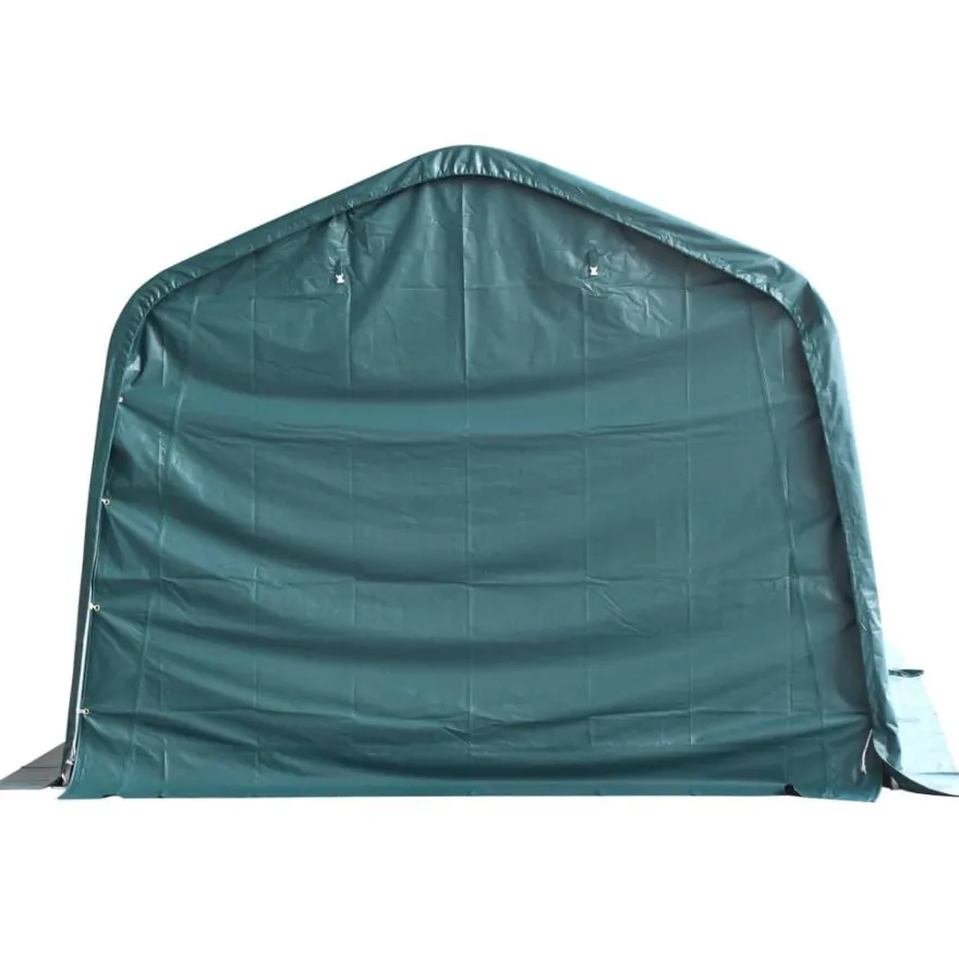vidaXL Weidezelt PVC 550 g/m² 3,3×16 m Dunkelgrün