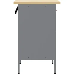 vidaXL Werkbank Rot und Grau 50 x 55 x 85 cm Ingenieure Holz und Stahl