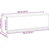 vidaXL Werkzeugschrank mit Speicher Rot und Grau 100 x 25 x 35 cm