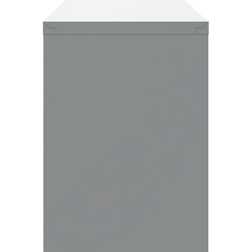vidaXL Werkzeugschrank mit Speicher Rot und Grau 100 x 25 x 35 cm