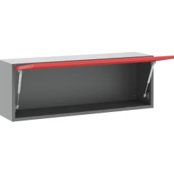 vidaXL Werkzeugschrank mit Speicher Rot und Grau 100 x 25 x 35 cm