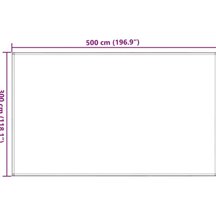 vidaXL Zeltteppich 300 x 500 cm Anthrazit