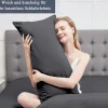 Vielit Kissenbezug 50x70 cm Anthrazit 2er Set - Weiche Mikrofaser