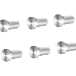 Vista Kleiderhaken, 6er Pack, SUS304 Edelstahl, Wandhaken Silber, Heavy Duty
