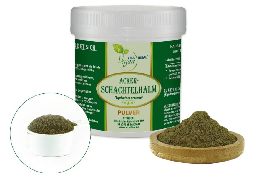 VITA IDEAL Vegan® Acker-Schachtelhalm Kraut Pulver -Zinnkraut-Tagesportion 700mg