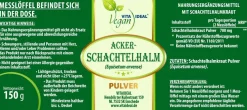 VITA IDEAL Vegan® Acker-Schachtelhalm Kraut Pulver -Zinnkraut-Tagesportion 700mg